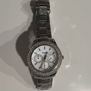 Fossil brand Riley Multifunction Stainless Steel Watch